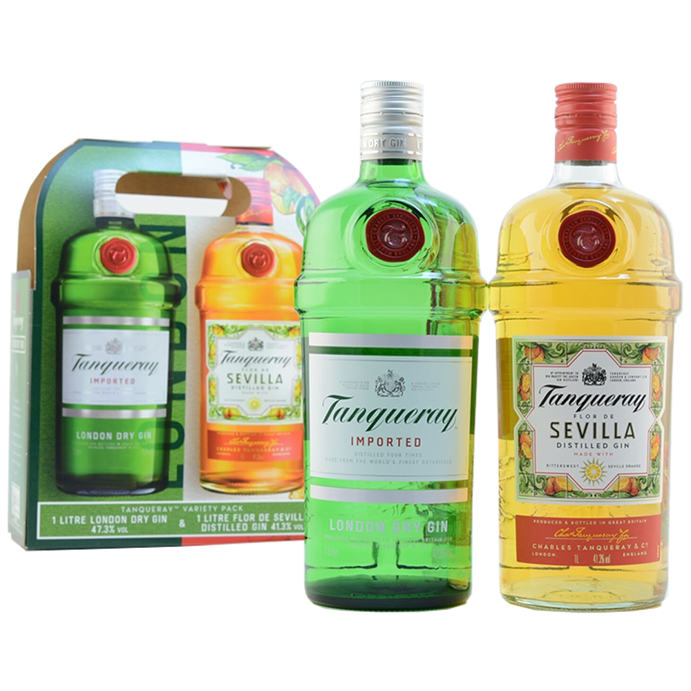 Gin Set x 41,3%/47,3%, Rain (Original/ and · 1L Sevilla), Tanqueray Sunshine 2