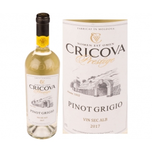 Vin Alb Cricova Prestige Pinot Grigio, 13.5%, 0.75L