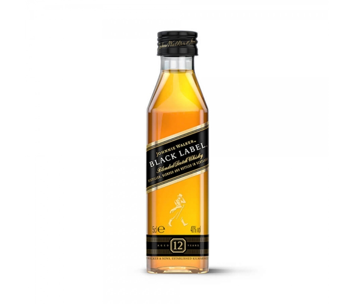Whisky Johnnie Walker Black Label, Blended Scotch, 40%, 0.05L