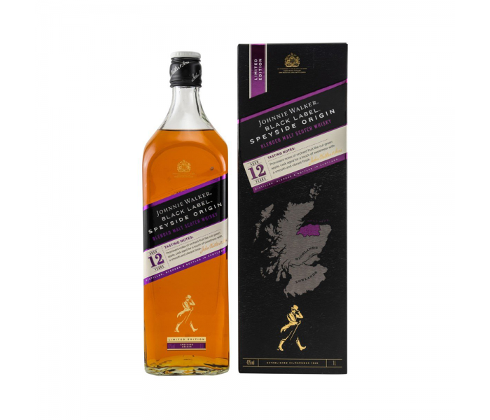 Whisky Johnnie Walker Black Speyside Origin, Blended Scotch, 42%, 1L