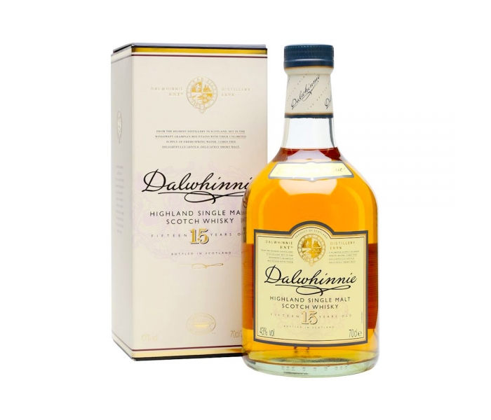 Whisky Dalwhinnie 15Y, Single Malt Scotch, 43%, 0.7L