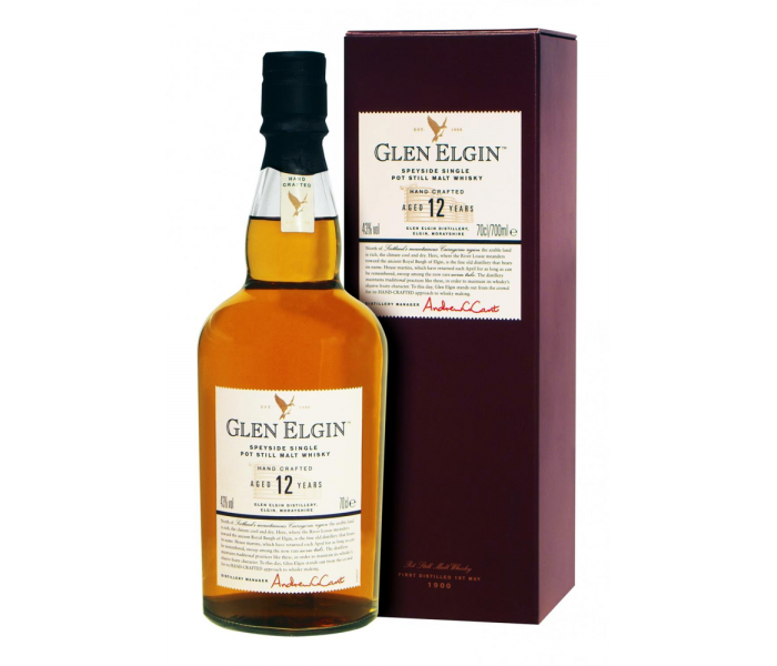 Whisky Glen Elgin 12Y Hidden Malt, Scotch Single Malt, 43%, 0.7L