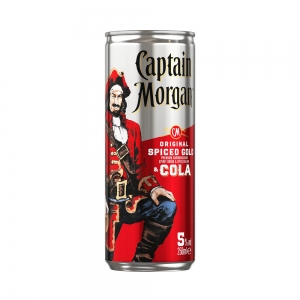 Mix Captain Morgan Spiced Cola, 5%, 0.25 ml