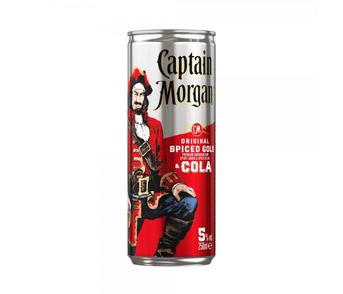 Mix Captain Morgan Spiced Cola, 5%, 0.25 ml