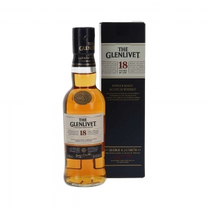 Whisky The Glenlivet 18Y, Single Malt Scotch, 43%, 0.2L