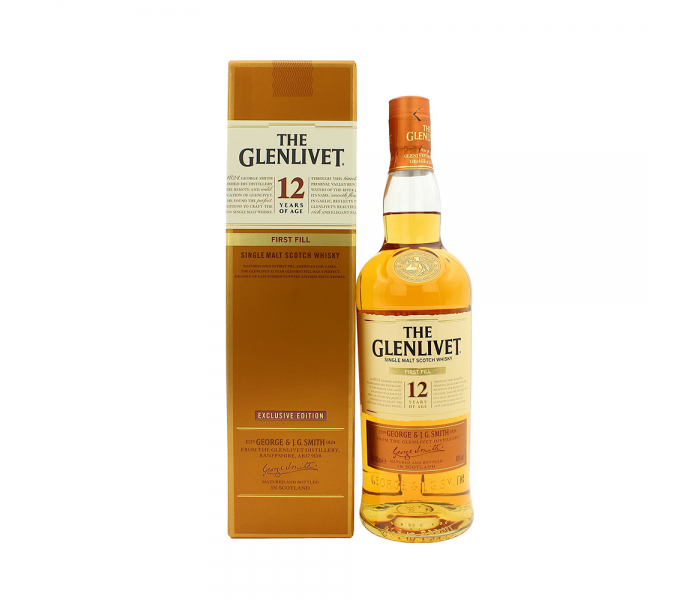 Whisky The Glenlivet 12Y First Fill, Single Malt Scotch, 40%, 0.7L
