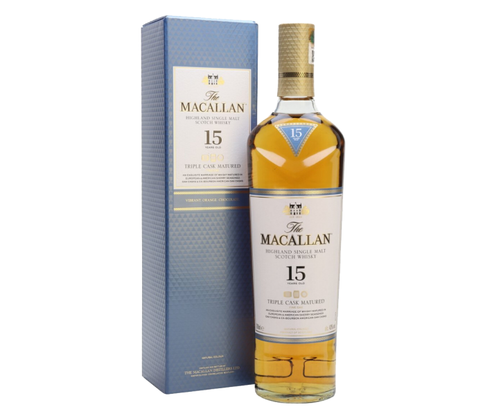 Whisky Macallan 15Y Triple Cask, Scotch Single Malt, 43%, 0.7L