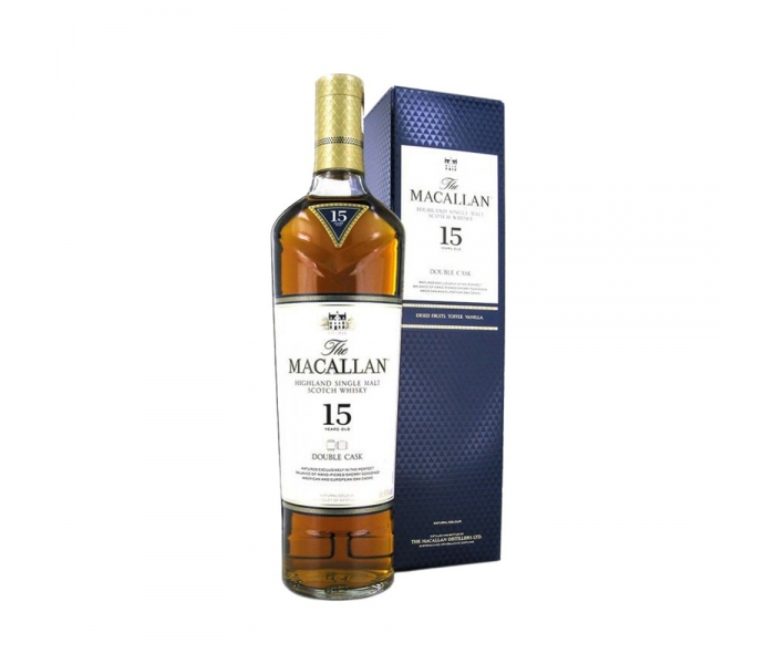 Whisky The Macallan 15Y Double Cask, Single Malt Scotch, 43% 0.7L