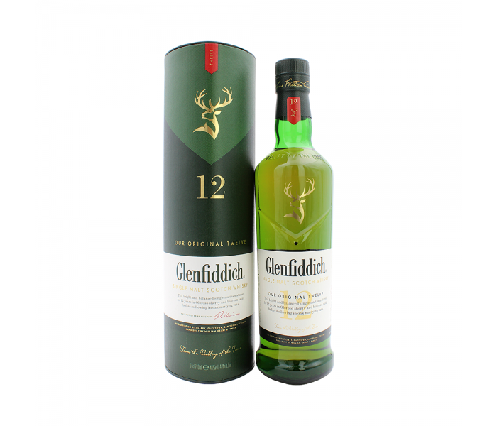 Whisky Glenfiddich 12Y, Single Malt Whisky, 40%, 0.7L