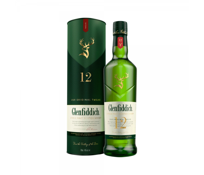 Whisky Glenfiddich 12 Years, Single Malt Scotch, 40%, 0.35L