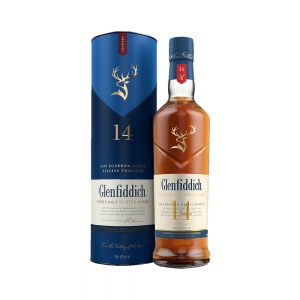 Whisky Glenfiddich 14Y Bourbon Barrel, Single Malt Scotch, 43%, 0.7L