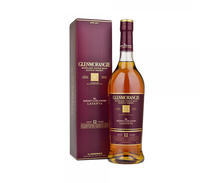 Whisky Glenmorangie 12Y The Lasanta Sherry Cask Finish, Single Malt Scotch, 43%, 0.7L