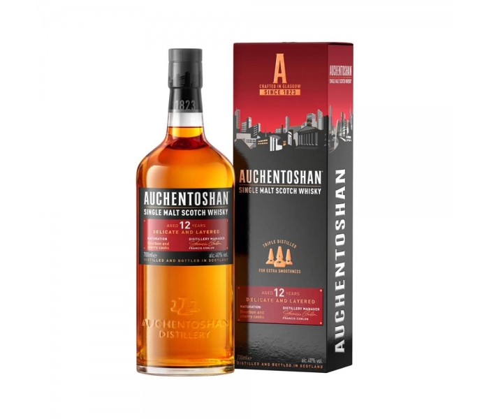 Whisky Auchentoshan 12Y, Single Malt Scotch, 40%, 0.7L