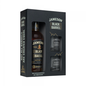 Whiskey Jameson Black Barrel + 2 Glasses, Blended, 40%, 0.7L