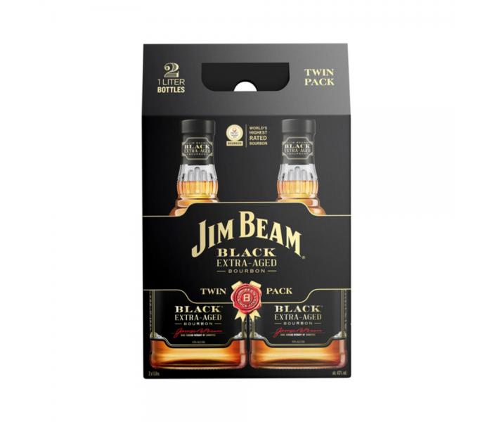 Whisky Jim Beam Black Twin Pack, Bourbon Whisky, 43%, 2 X 1L