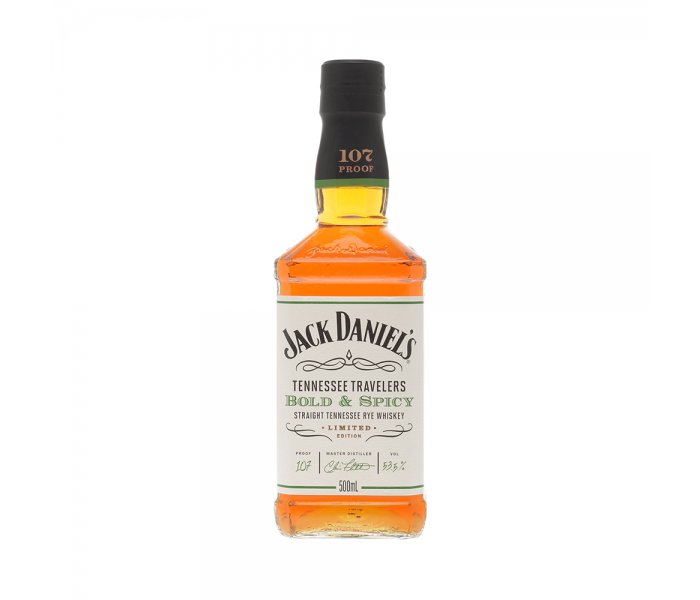 Whisky Jack Daniel`s Tennessee Travelers Bold & Spicy, Tennessee Whisky, 53.5%, 0.5L