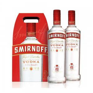 Vodka Smirnoff, 40%, 2 X 1L