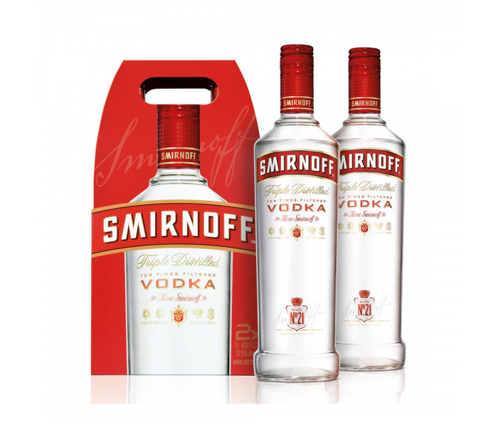 Vodka Smirnoff, 40%, 2 X 1L