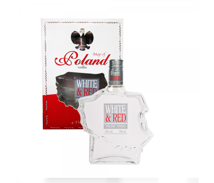 Vodka White & Red (Map Of Poland), 40%, 0.5L
