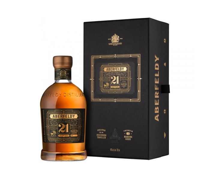 Whisky Aberfeldy 21Y Madeira, Single Malt Scotch, 40%, 0.7L