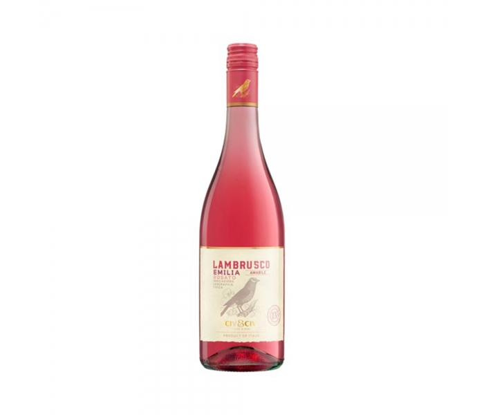 Vin Spumant Civ & Civ Lambrusco Rose, 7.5%, 0.75L