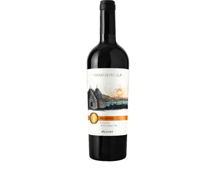 Vin Rosu Piccini Primitivo Puglia, 14%, 0.75L