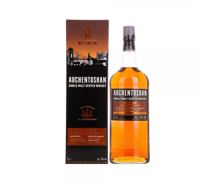 Whisky Auchentoshan Dark Oak, Single Malt Scotch, 43%, 1L